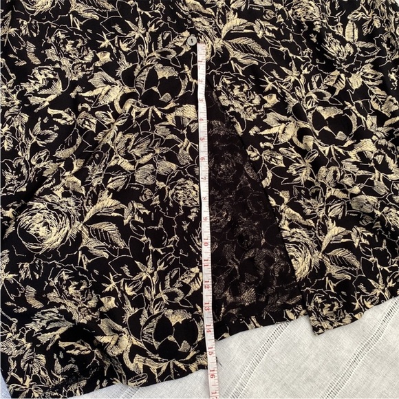 Clio Black and Cream Floral Maxi Skirt - Picture 8 of 11